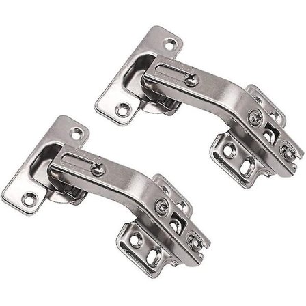 135 Graders Vinkel Kjøkkenskap/skap Folding/foldedør Hengsel Og Skruekombinasjon (2 stk. sølv)