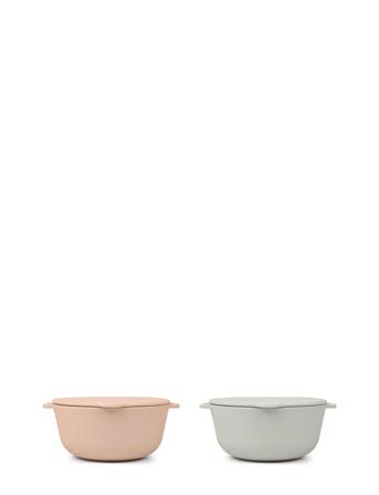 Bowl Silic 2-Pack Rose/Feather Grey Grey That's Mine