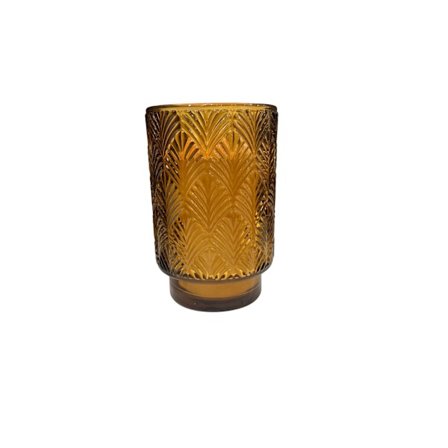 Ljus Glaskopp 13 cm Orange