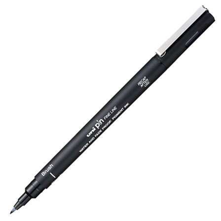 Pin Brush Pen Light Grey