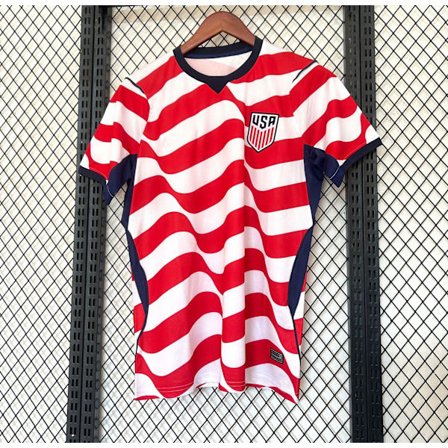 USA Hjemmefotballdrakt 2026 VM-inspirert, Kortarmet Fan Skjorte, Pustende Sportstopp