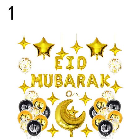 Eid Mubarak Ballonger & Tillbehör