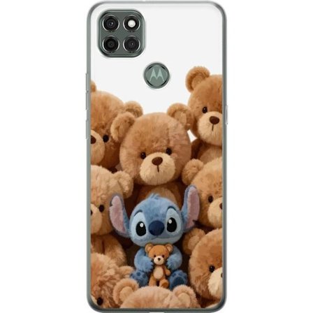 Kompatibel Mobilcover til Motorola Motorola Moto G9 Power Sød og sikker illustration med Stitch omgivet af bamser, der skaber en varm og legende føl