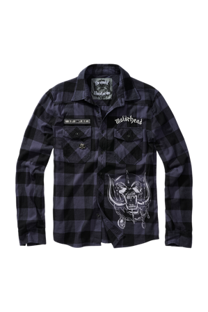 Skjorte Brandit Motörhead Rutemønster Svart/grå L