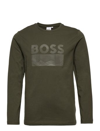 Long Sleeve T-Shirt T-shirts Long-sleeved T-shirts Khaki Green BOSS