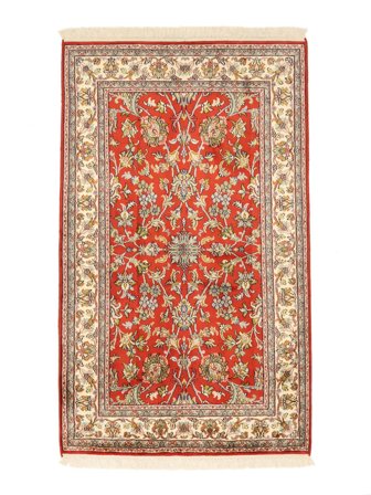 Médaillon Petit Cachemire Pure Soie Tapis 80X131 Soie