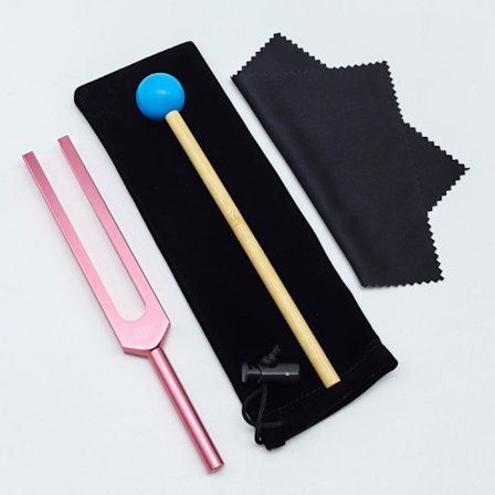 MI432 Hz Stämgaffelset 432 Hz Stämgaffel Chakra Stämgaffel för DNA Reparation Terapi Stämgaffel för Ljudterapi för Stresslindring Rosa