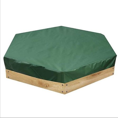 Sandlådeöverdrag 210d Grön Oxfordtyg Hexagonal Bunker (230*200cm)