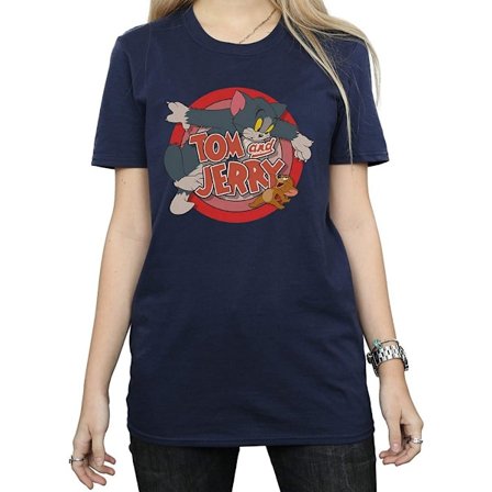 Tom och Jerry Dam/Dam Catch Bomull T-shirt S Marinblå