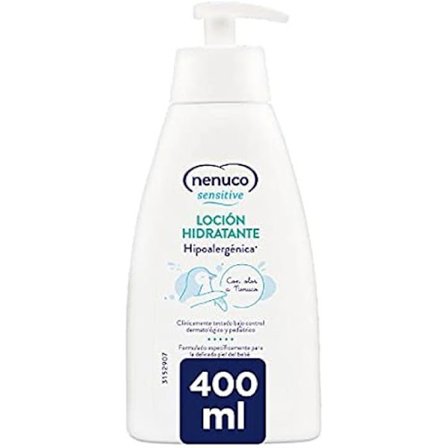 Nenuco Sensitive Hypoallergenic Moisturizing Lotion för baby lätt att absorbera och med lukt A Nenuco 400 ml