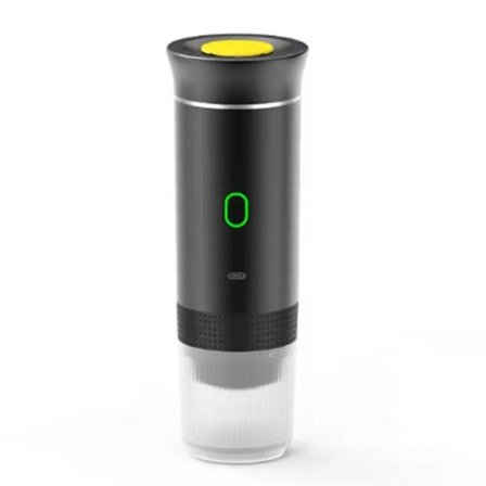 3 i 1 Mini Trådlös Elektrisk Portabel Espressomaskin för Bil & Hem Camping Resa Kapsel Kaffebryggare Svart