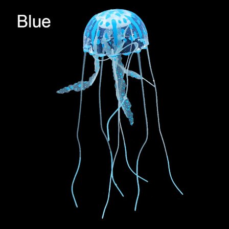 Glødende maneter Fluorescerende marine dyr BLÅ