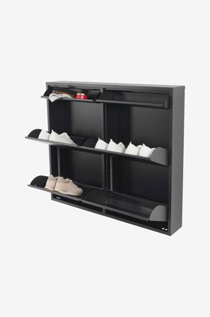 Spinder Design - Skoskab Billy 6 - Sort - Skoskabe - Fra Homeroom