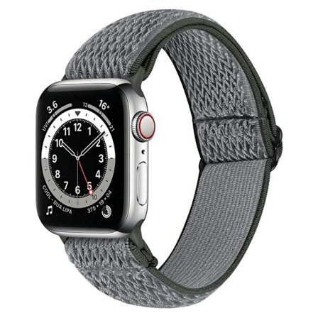 Vävd Nylonarmband Apple Watch Series 10 42mm Grön/Grå
