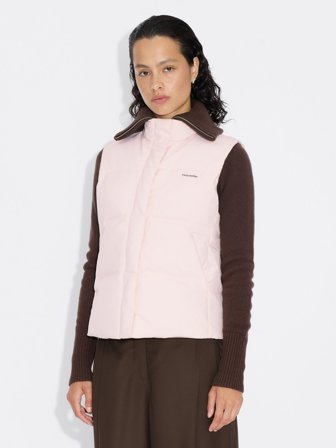 Holzweiler - Diff Lt Down Vest - Pink - Womens - Small