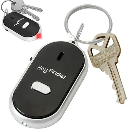 Key Finder Key Finder med fløytefunksjon Svart
