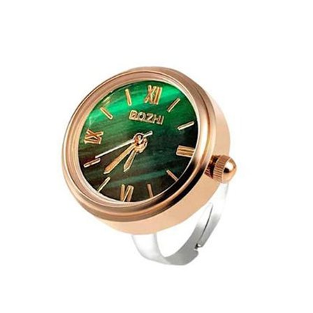 Mini Grøn Ur Ring Ur ROSE GULD