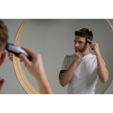 Hårklippare - WAHL - COLOR PRO cordless - 3,5 W - 8 kammar - Autonomi: 60 min - Blå / Grå