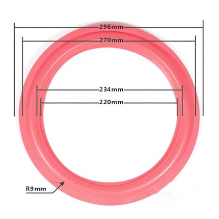 Højttaler Skum Kant Højttaler Skum Kant Højttaler Reparations Skum Kant til Højttaler Reparation eller DIY Kantkanter Rød 12 tommer