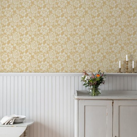 Duro Tapet, Högstatorpet 695-01 Gammalsvenska QuickUp, L, Gul, Färg & tapeter