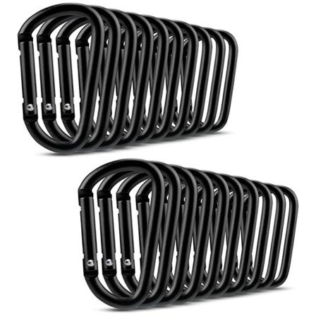 IC 20 kpl pieni karabiini avaimenperä, D-rengas alumiinia monikäyttöön