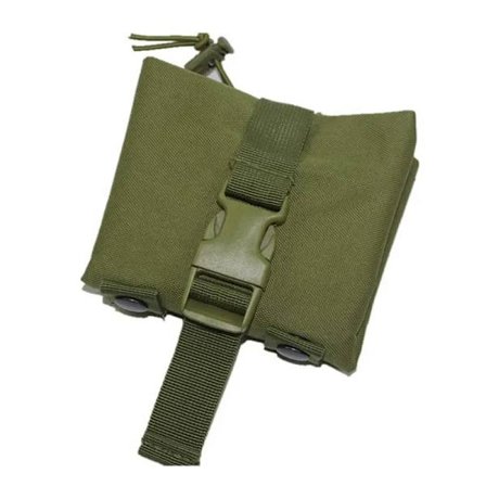 Folding Molle Tactical Magazine Dump Drop Pouch Hunting Airsoft Ammo EDC Tool Bag Foldable Utility Recovery Mag Pack