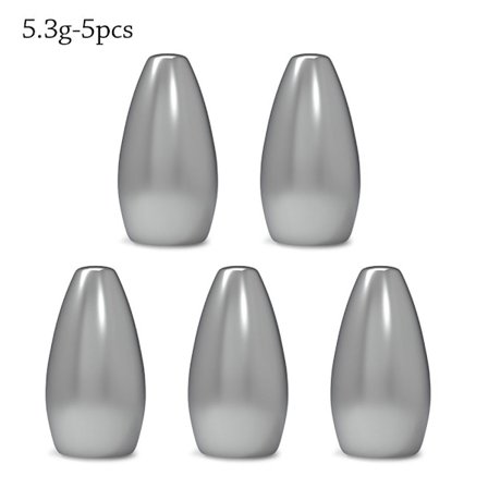 1/2/5 st Fiske Tungsten fallsänke 5.3G-5PCS 5.3G-5PCS