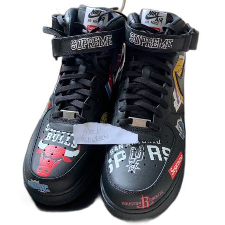 Nike x Supreme x NBA svarta Air Force