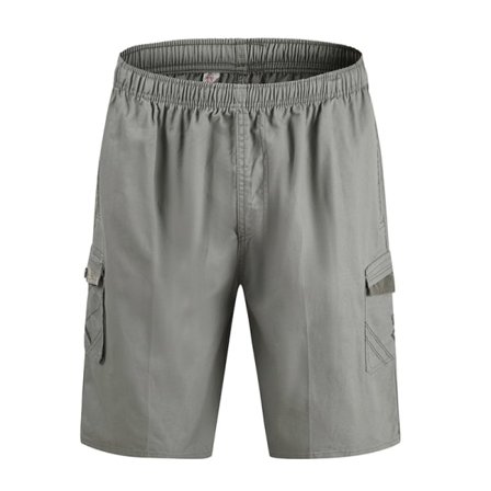 Nopeasti kuivuvat urheilushortsit miehille Rantajuoksuharjoittelu Kuntoilu Vaaleanharmaa, XXL