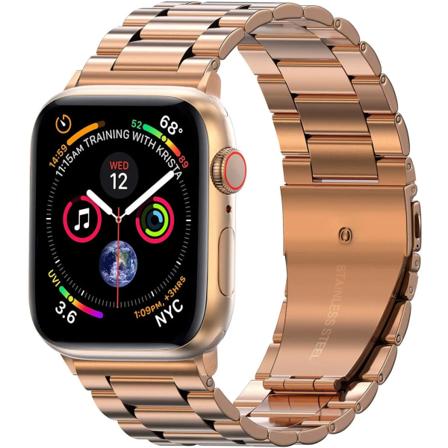 Metallrem För Apple Watch Ultra 49mm 8 7 45mm 41mm rostfritt stål smart watch armband För iwatch 6 5 4 3 SE 44mm 42mm 40mm Rose gold For 42mm 44mm 