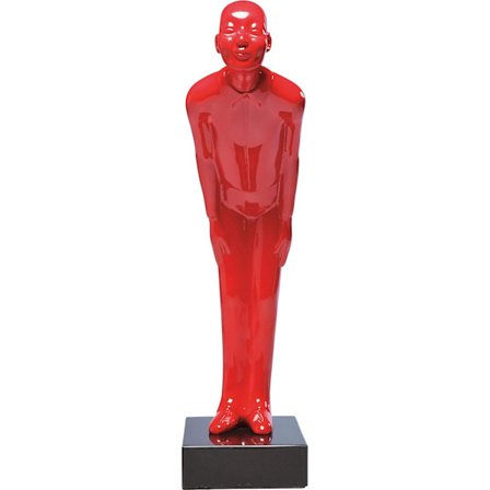 Design Deco Figurine Welcome Guests, Red, Small, fiberglass, home decor, decorative home accessories, 46x13x20cm (H/W/D)