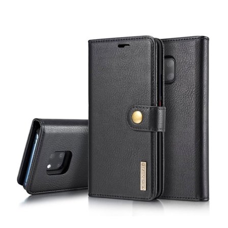Huawei Mate 20 Pro DG.MING 2in1 lompakko suojakotelo näppäin lukolla - Musta