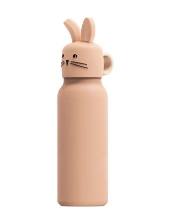 Liewood Falk Water Bottle W Rabbit Lid 350 Ml - Pink - ONE SIZE