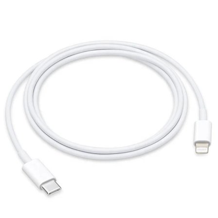 2-pakning iPhone-lader USB-C til Lightning-kabel 1M - Hvit (iPhone/AirPods ladekabel)