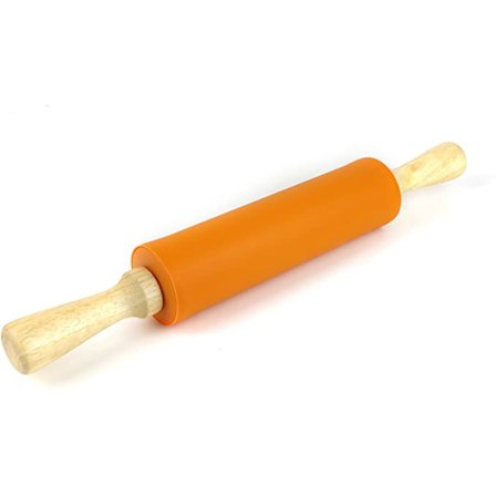 Kjevle oransje farge non-stick silikonbelegg overflate tre