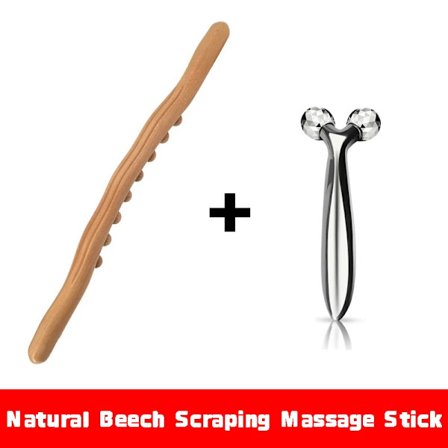 8 Kuler Gua Sha Massasjestav Karbonisert Tre Rygg Kropp Meridian Skrapeterapi Tre Tryllestav Muskelavslappende Massasjeapparat Akupunktur