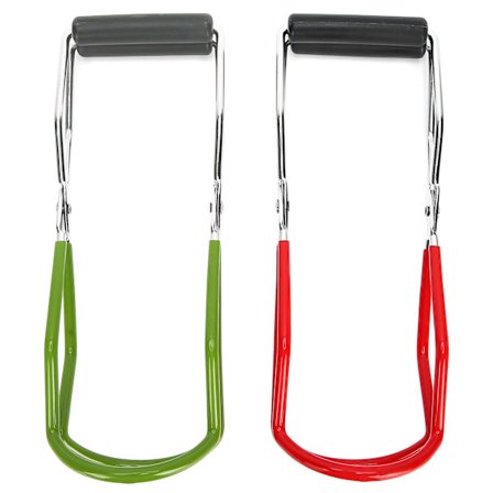 Rustfritt stål bred munn hermetikk glasskrukke løfter tang 2 stk