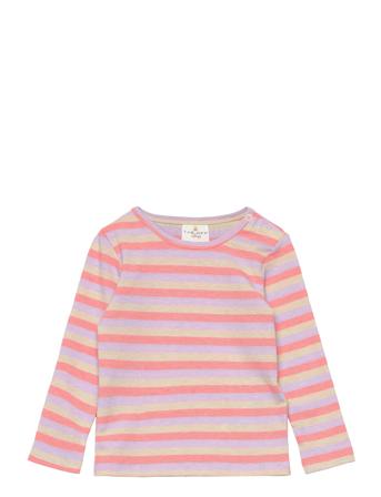 Tnsfridanne L_S Rib Tee Tops T-shirts Long-sleeved T-shirts Pink The New