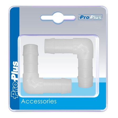 Vattenslangskoppling 90 grader 12mm 2 stycken i blister