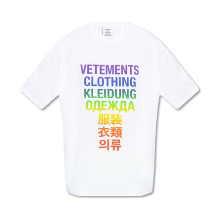 Vetements T-shirt with logo Hvid, Herre T-shirts