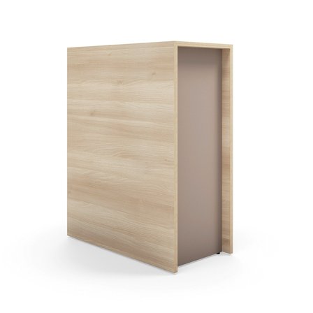 Tiered stage seating module TOGETHER, 1000x800x400 mm, ash, dark green