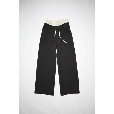 Acne Studios Wide Bukser Sort, Dame Bukser