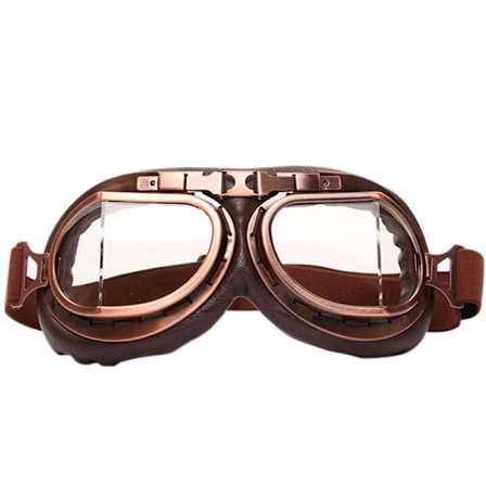 Vintage motorsykkelbriller, motocross racing sportshjelmsolbriller, skiturgoggles briller for cruiser, scooter