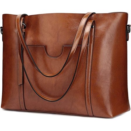 Dame skuldertaske 3-vejs skuldertaske vintage ægte læder