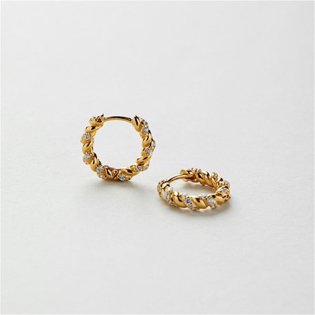 Friendship Hoops - 24K gullbelagt sterlingsølv