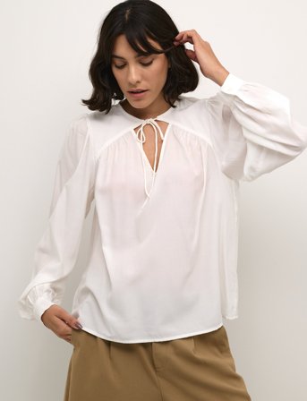 Kaffe Kabarbara Blouse - White - 36
