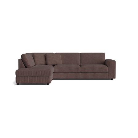 Oasis hjørnesofa, venstrevendt - Lincoln Brun - 271x213x79 - Sofa, hjørnesofa
