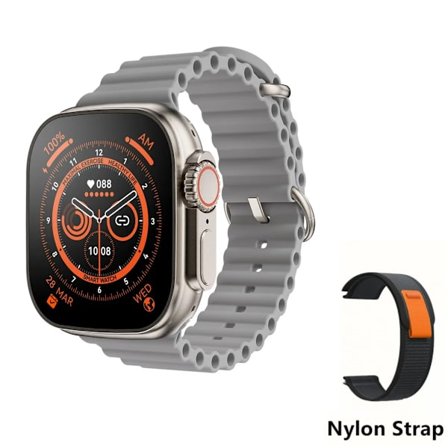 Smart Watch Ultra 8 NFC GPS Track 49mm Mænd Kvinder Smartwatch Serie 8 Termometer Bluetooth-opkald Vandtæt Sport Til Apple