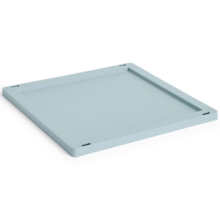 HAY Colour Crate Medium Square Cube Låg, dusty blue - Blå | KitchenOne