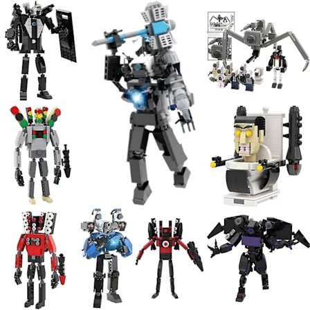Skibidi Toalettleksak Byggkloss Titans Kamera Man Högtalare Tv Man Titans Kameraman Boss Set Plastleksaker Figur Statyett